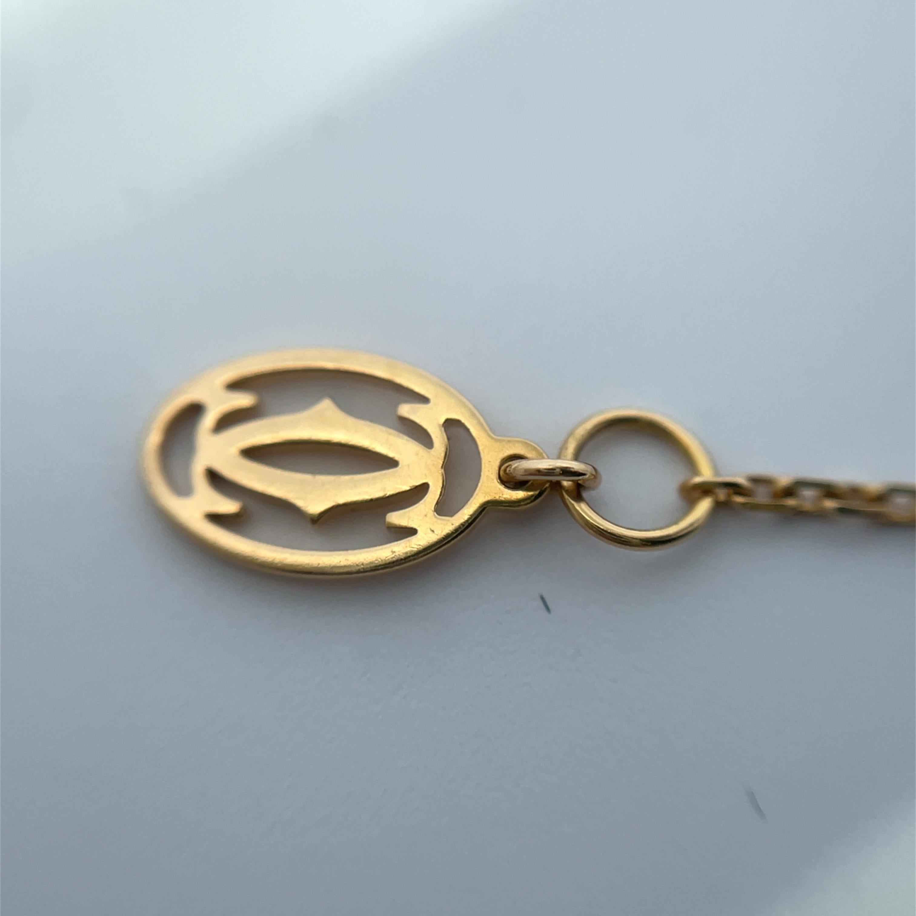 Cartier Oro Amarillo 18k Pulsera de Diamantes D'AMOUR en Excelente estado para la venta en New York, NY