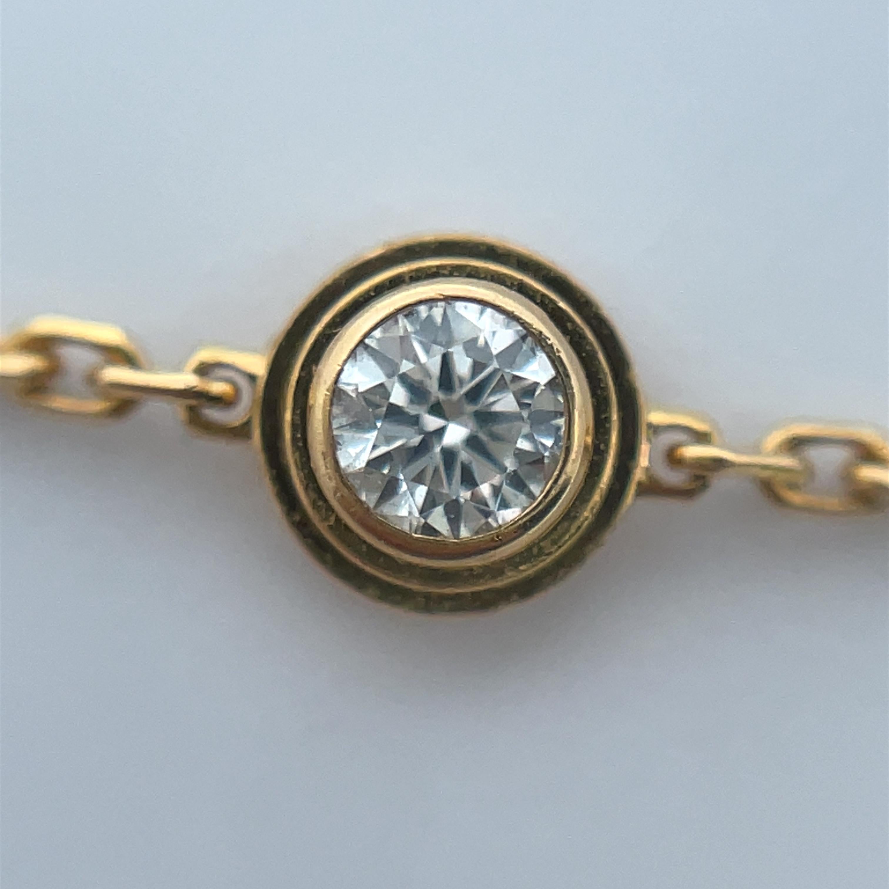 Femenino o masculino Cartier Oro Amarillo 18k Pulsera de Diamantes D'AMOUR en venta