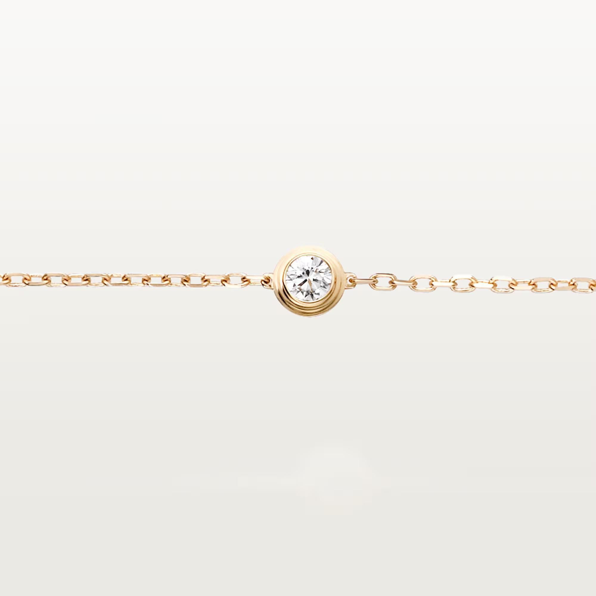 Cartier Oro Amarillo 18k Pulsera de Diamantes D'AMOUR en venta 3