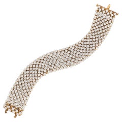 CARTIER Pulsera de diamantes de oro amarillo de 18 quilates