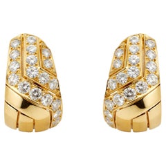 Orecchini di diamanti in oro giallo Cartier 18K, circa 3,00 carati