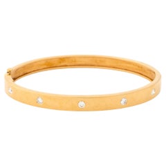 Bracelet à charnière en or jaune 18K avec diamants de Cartier