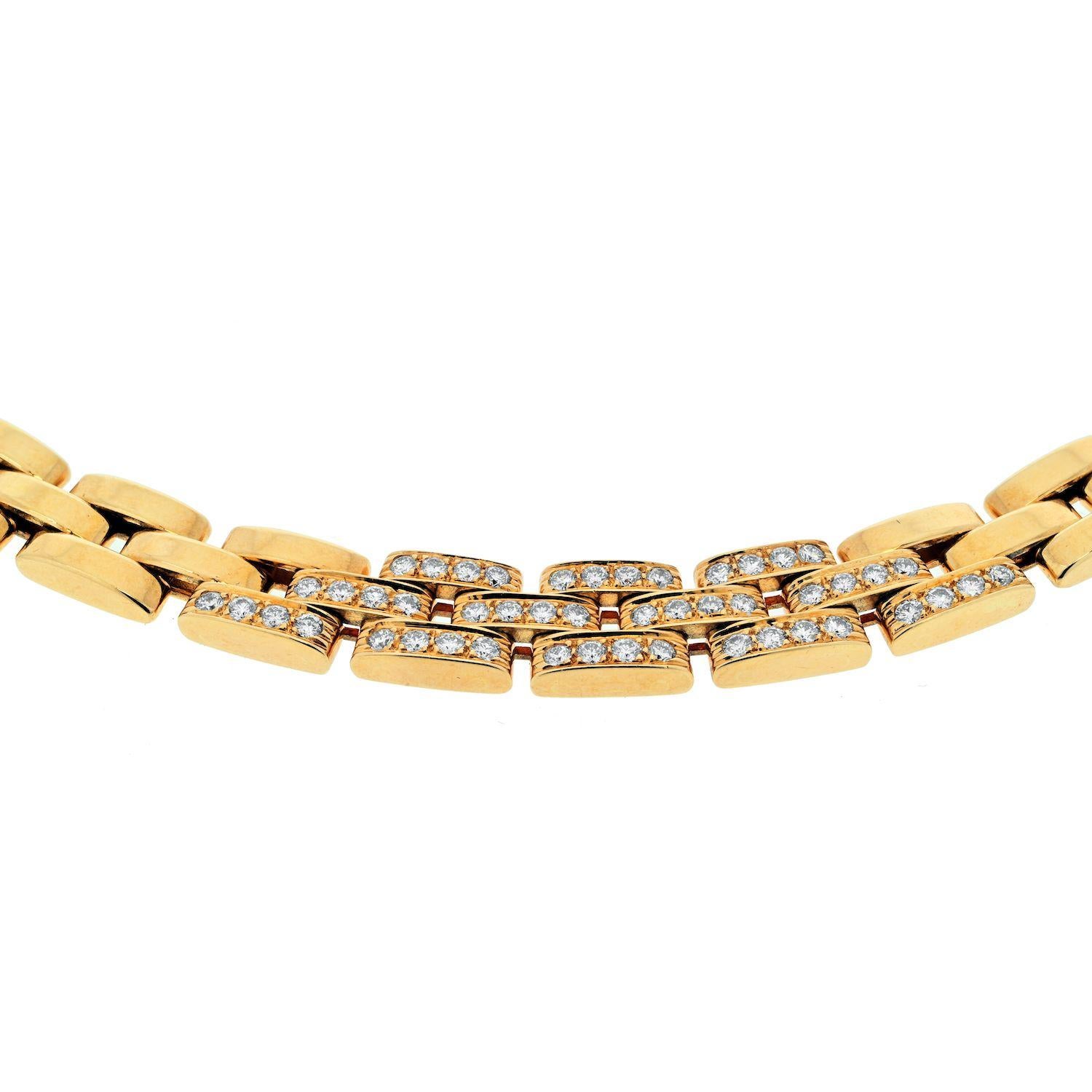 Apart from being a stylistic detail, gold classic necklaces from Cartier symbolize social status and class. Thin to thick, lightweight to hefty, Cartier always designs chains and necklaces that are clean, layerable, and just as casual or