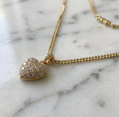 Cartier 18K Yellow Gold Diamond Pendant Necklace