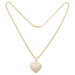 Cartier 18K Yellow Gold Diamond Pendant Necklace