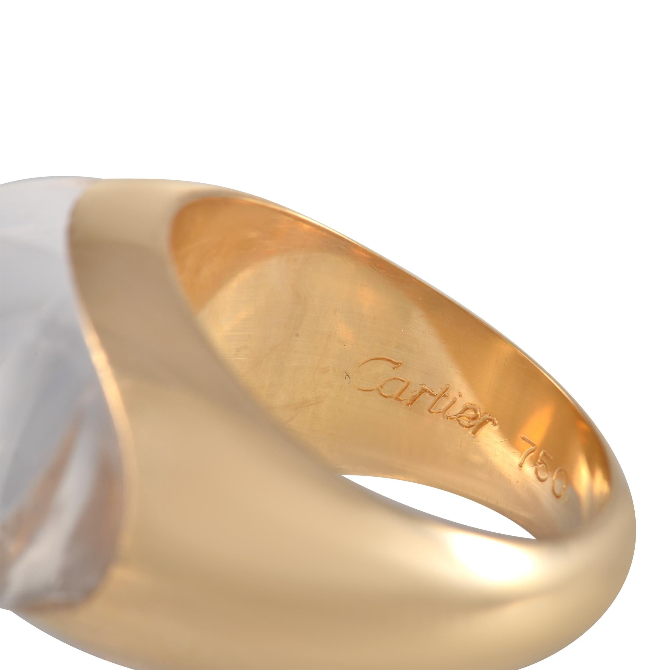Women's Cartier 18K Yellow Gold Diamond Ring