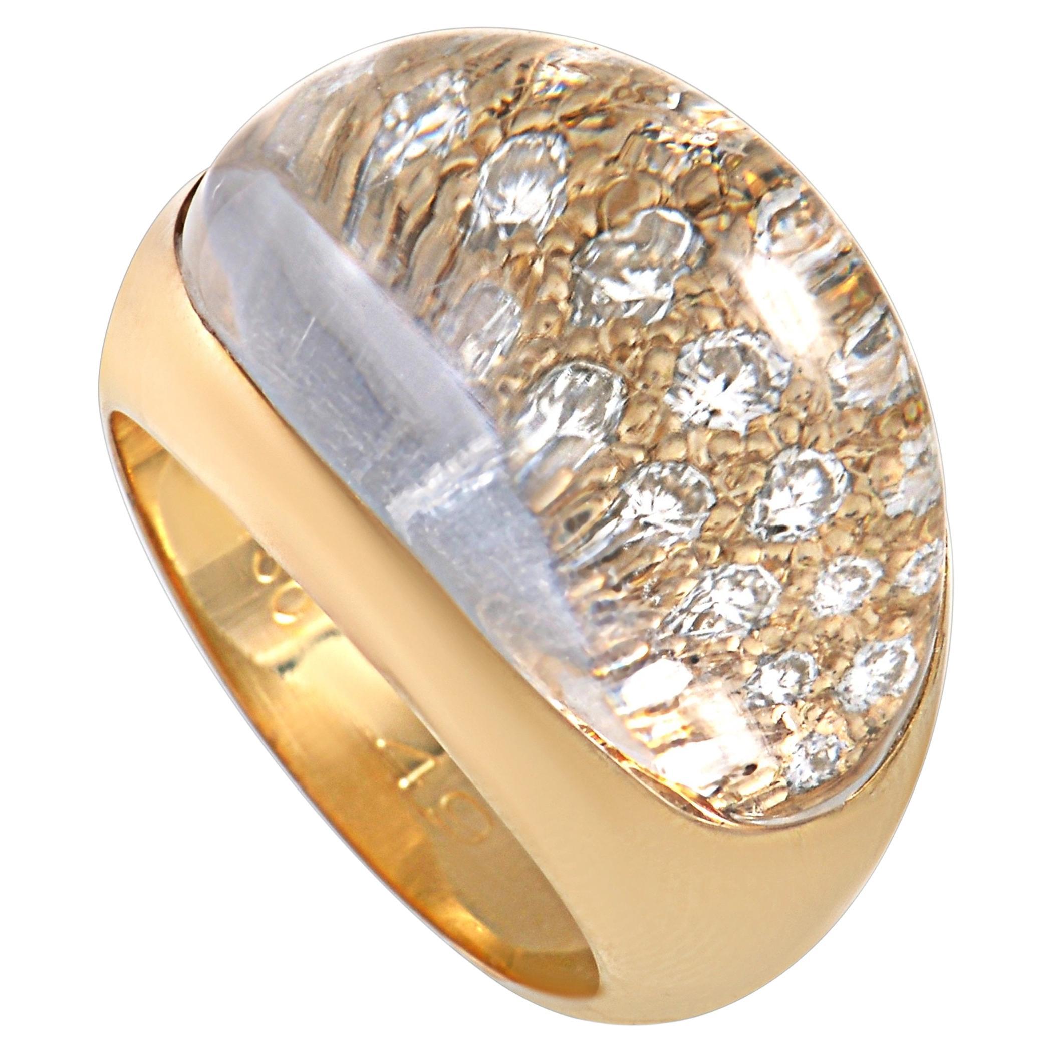 Cartier 18K Yellow Gold Diamond Ring