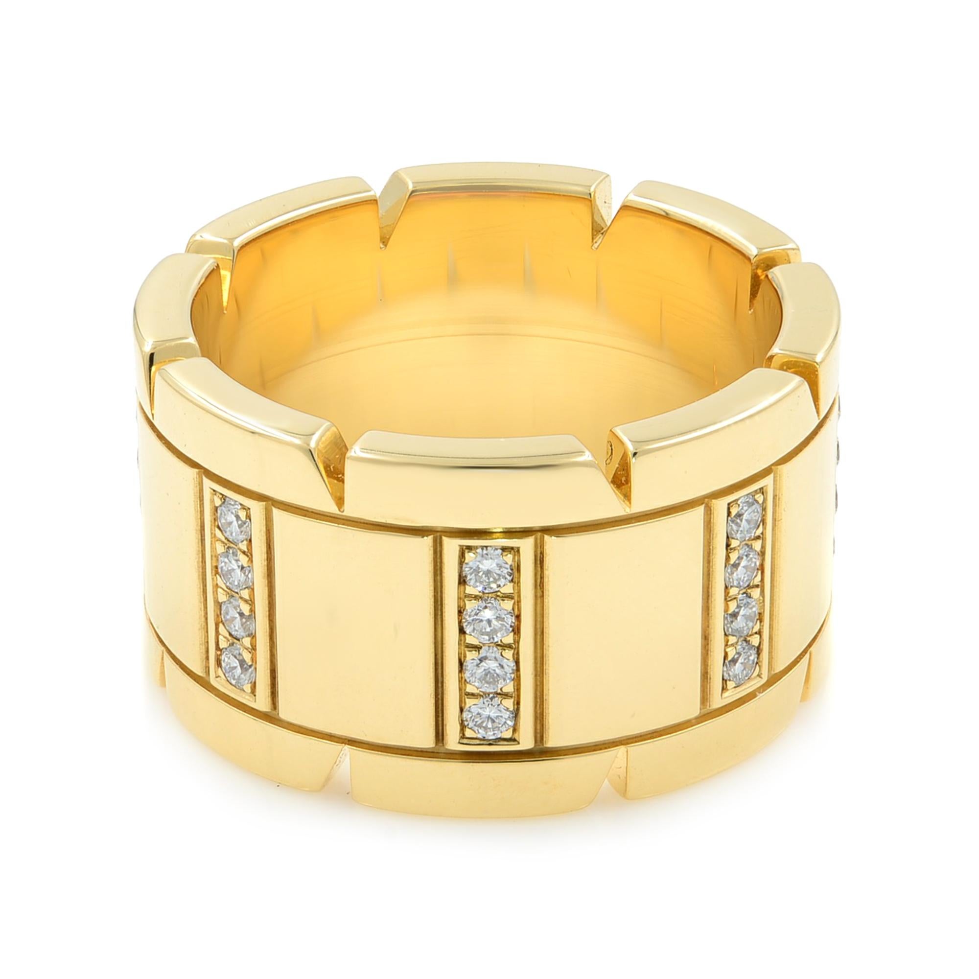 cartier tank francaise diamond ring