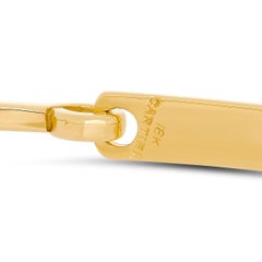 Cartier 18K Yellow Gold Double C Hinged Bangle Bracelet