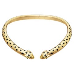 Cartier 18K Yellow Gold Double Panthere Necklace