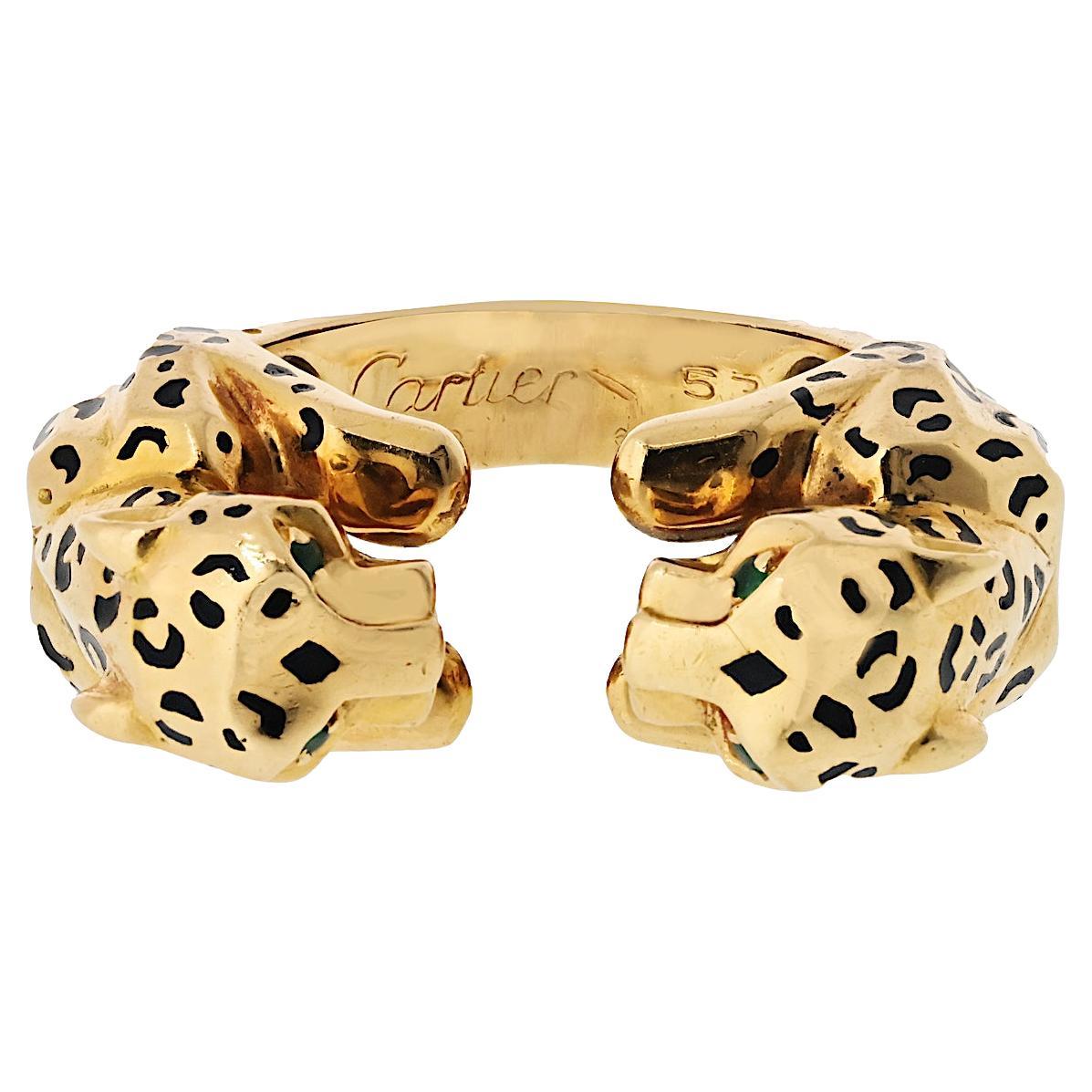 Cartier: 18 Karat Gelbgold Doppelter Panther-Ring
