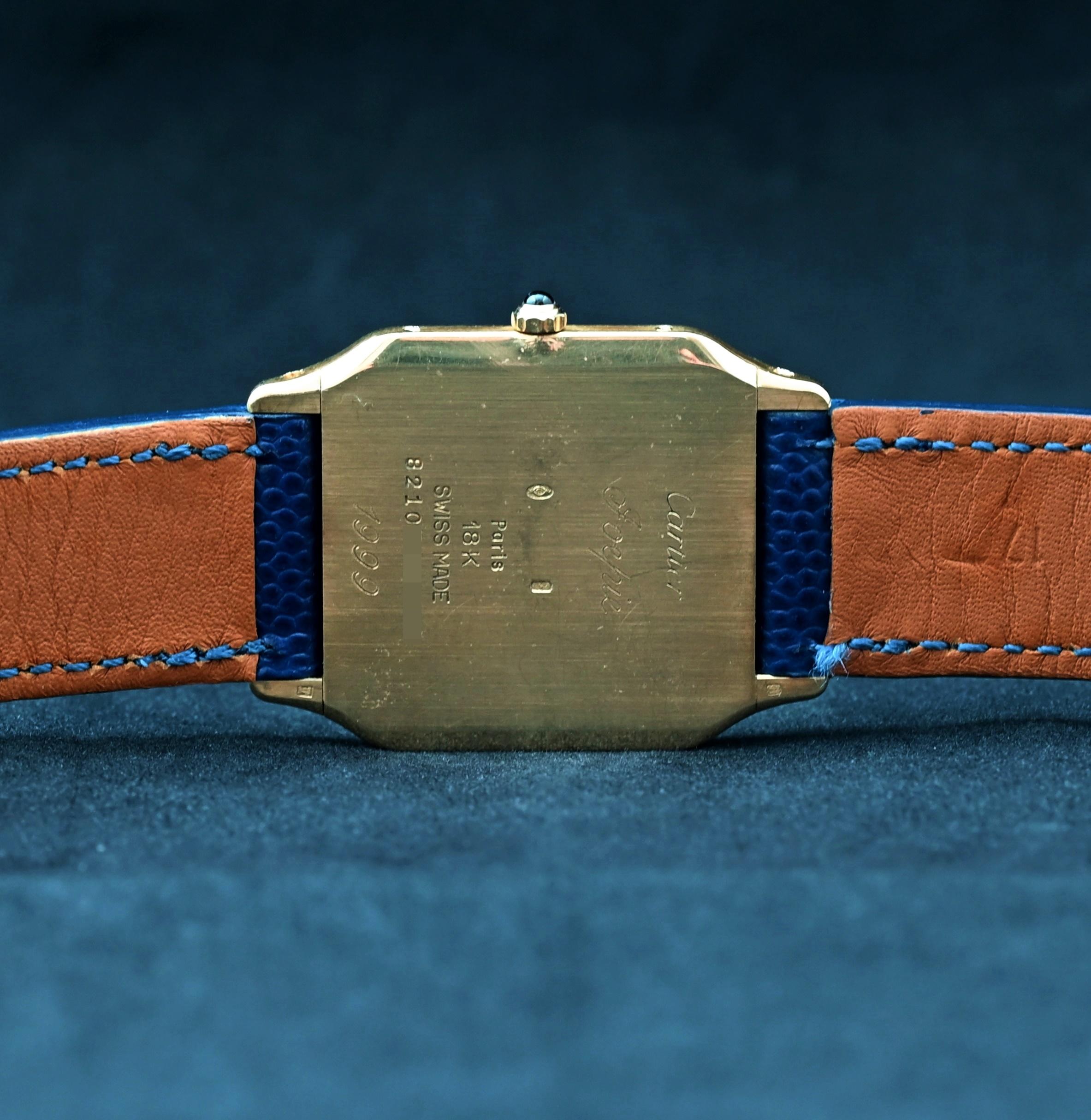 Cartier 18 Karat Gelbgold Dumont 8210 Handaufzug, 1990er Jahre 1