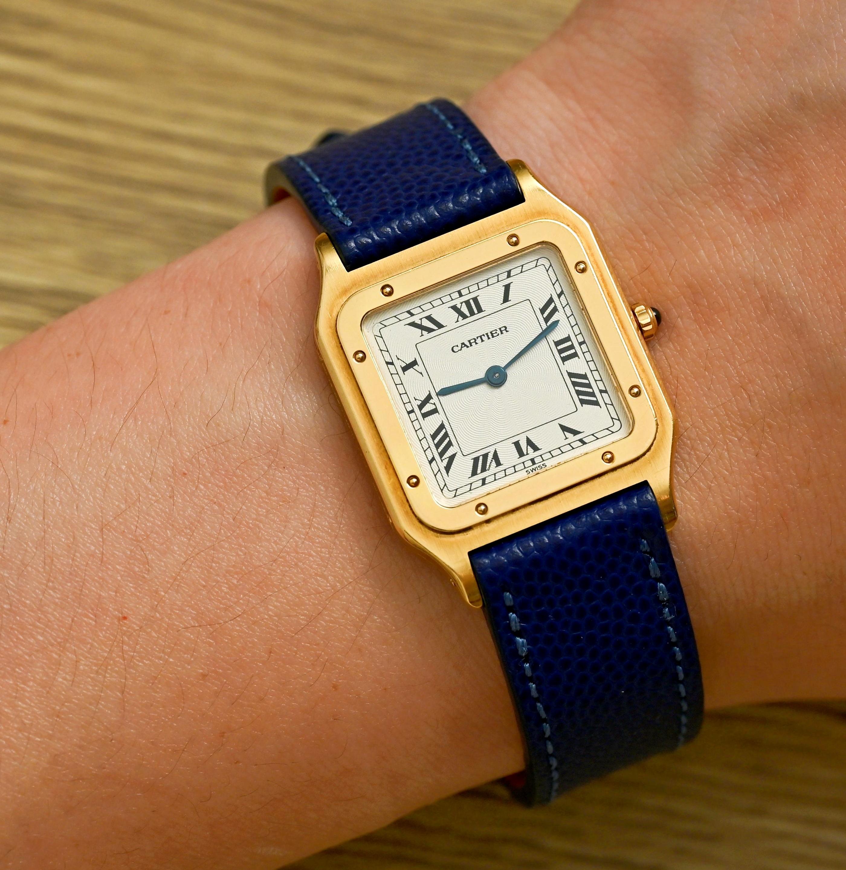Cartier 18 Karat Gelbgold Dumont 8210 Handaufzug, 1990er Jahre 2