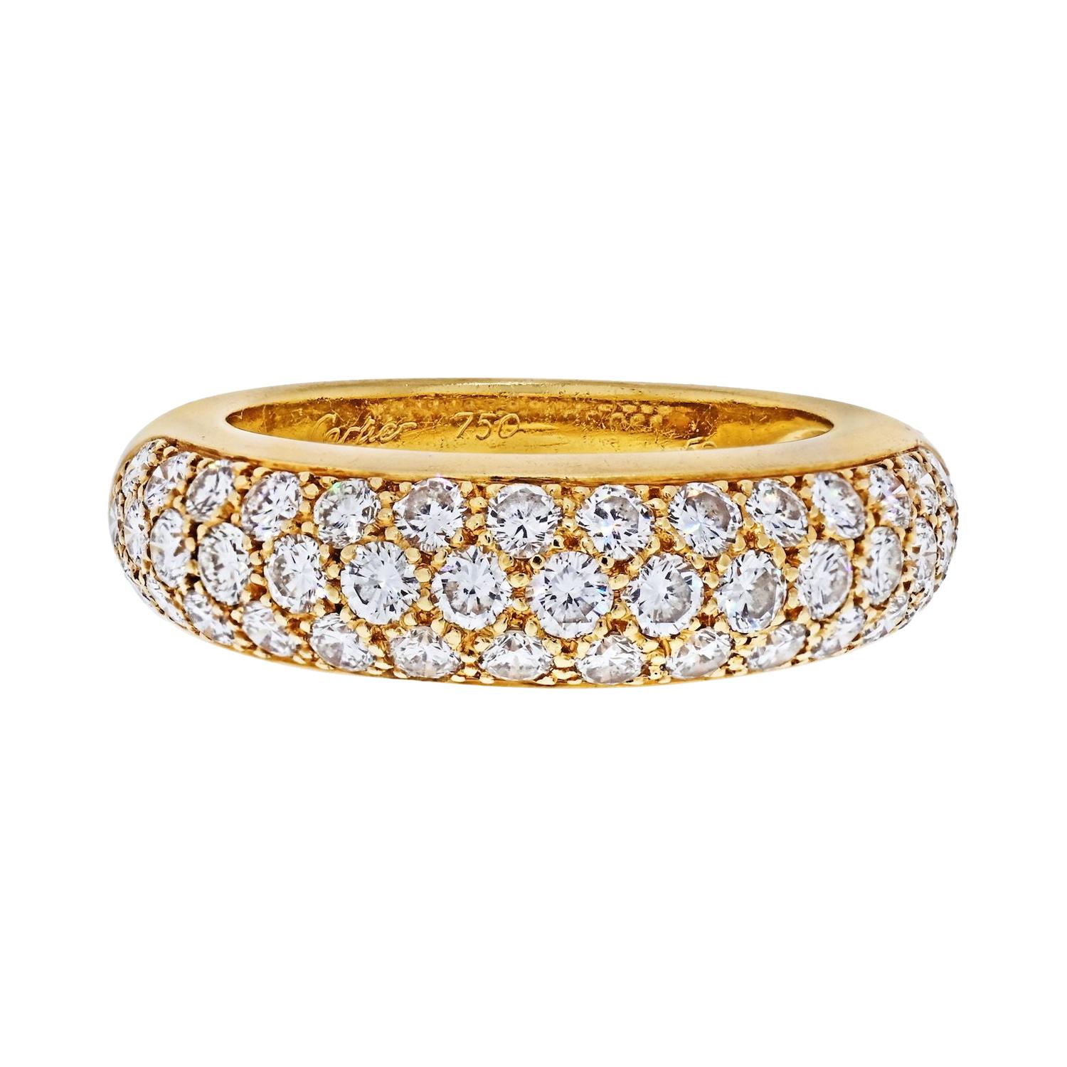 Cartier 18K Yellow Gold Etincelle Diamond Ring