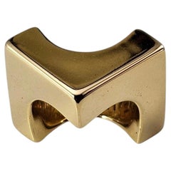 Cartier 18K Yellow Gold Geometric Ring Size 5.75 #25236