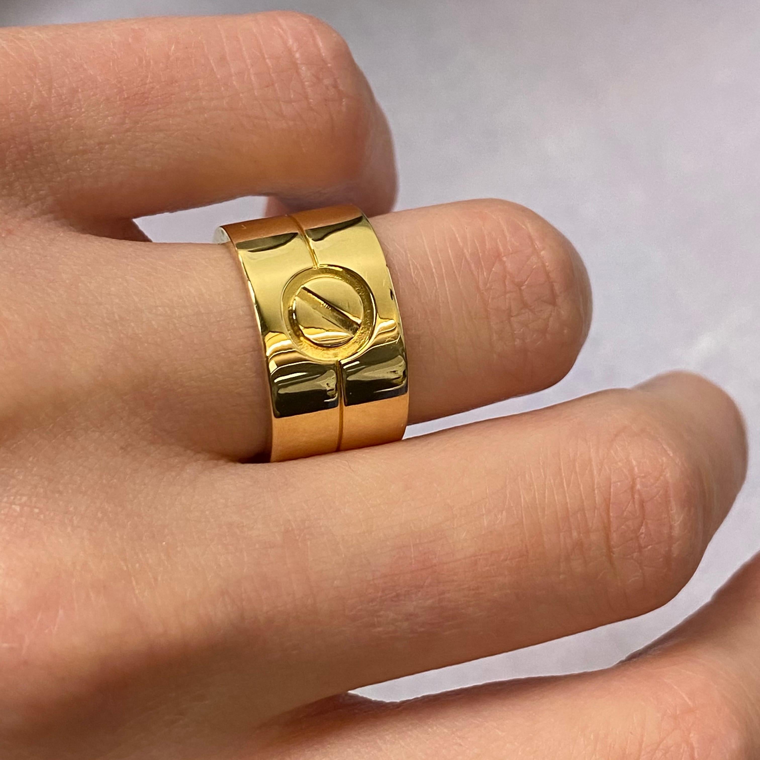 cartier love ring width