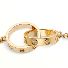 Cartier 18k Rose Gold Interlocking Love Bracelet