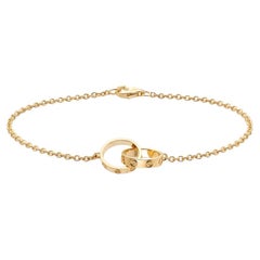 Cartier 18k Rose Gold Interlocking Love Bracelet