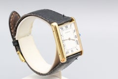 Cartier 18 Karat Yellow Gold Jumbo Louis Cartier Tank Automatic Wristwatch