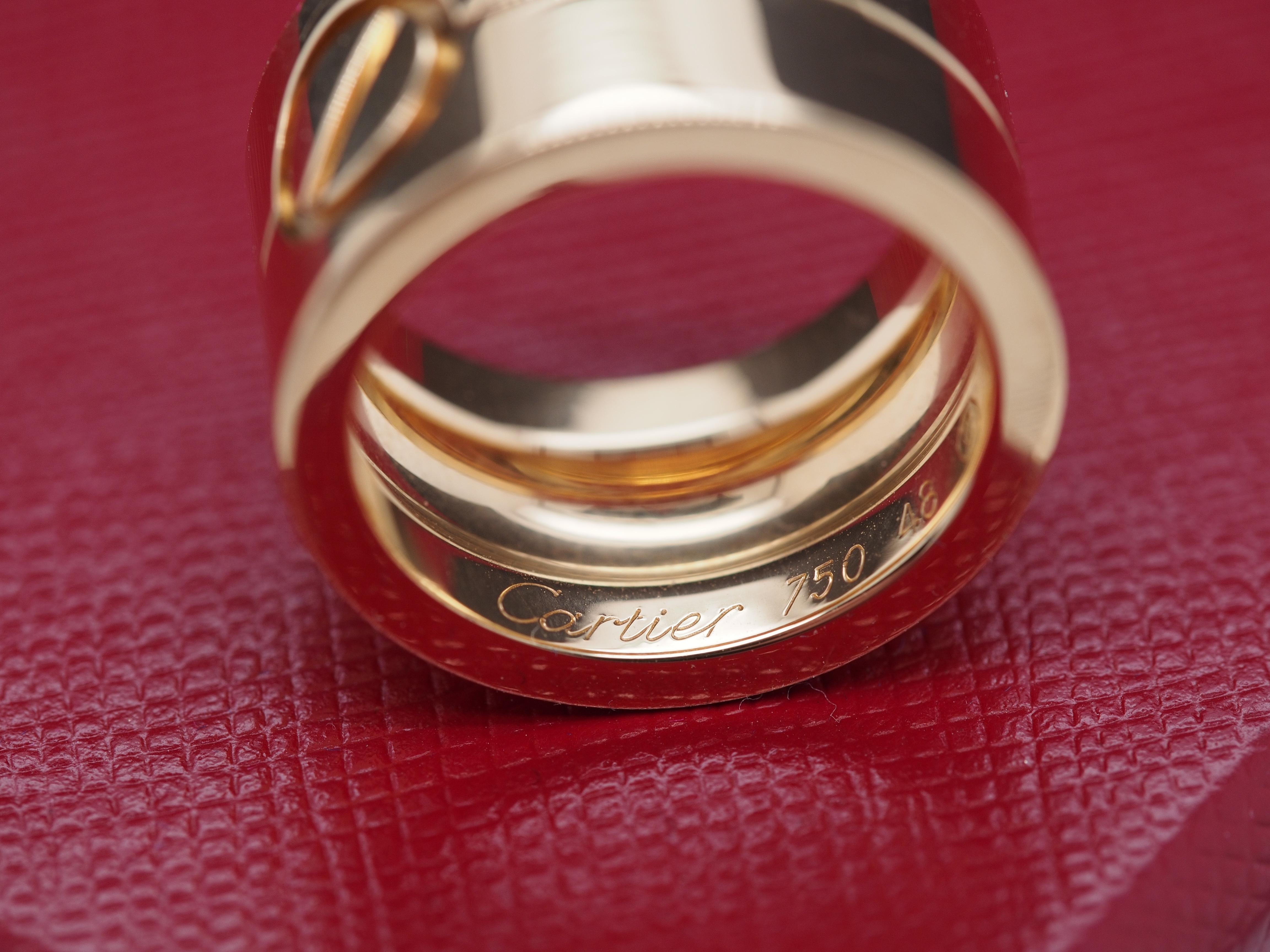 Contemporary CARTIER 18K Yellow Gold Jumbo Love Ring For Sale