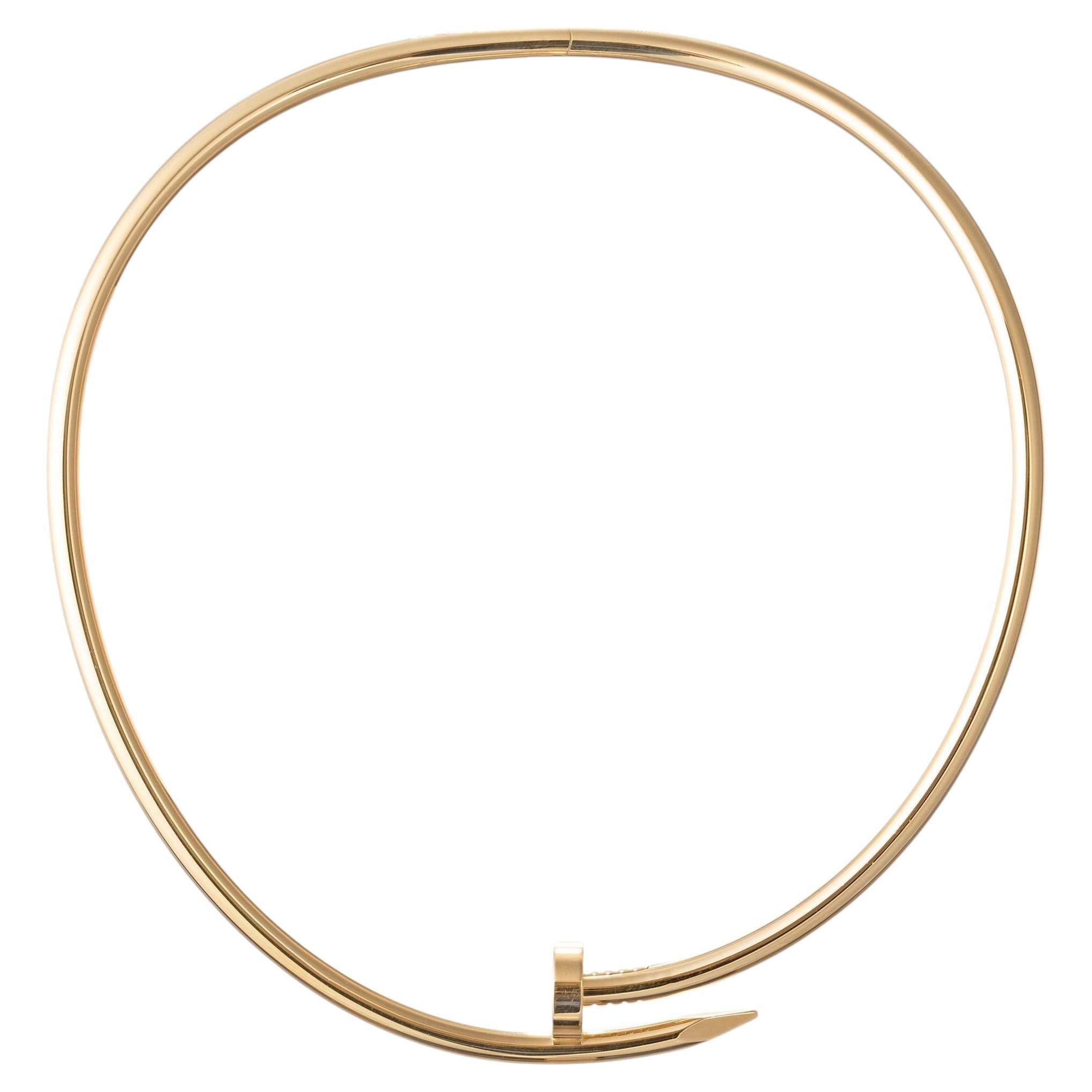 Collar tipo torque clásico «Juste un Clou» de Cartier en oro amarillo de 18 quilates