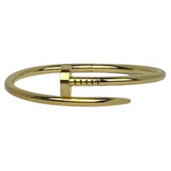 Cartier 18k Yellow Gold Juste Un Clou Nail Bracelet sz 15