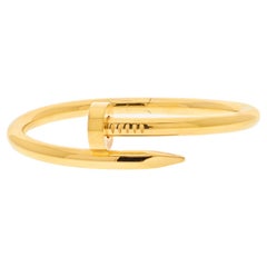 Cartier 18K Yellow Gold Juste Un Clou Size 18 New Medium Model Bracelet 