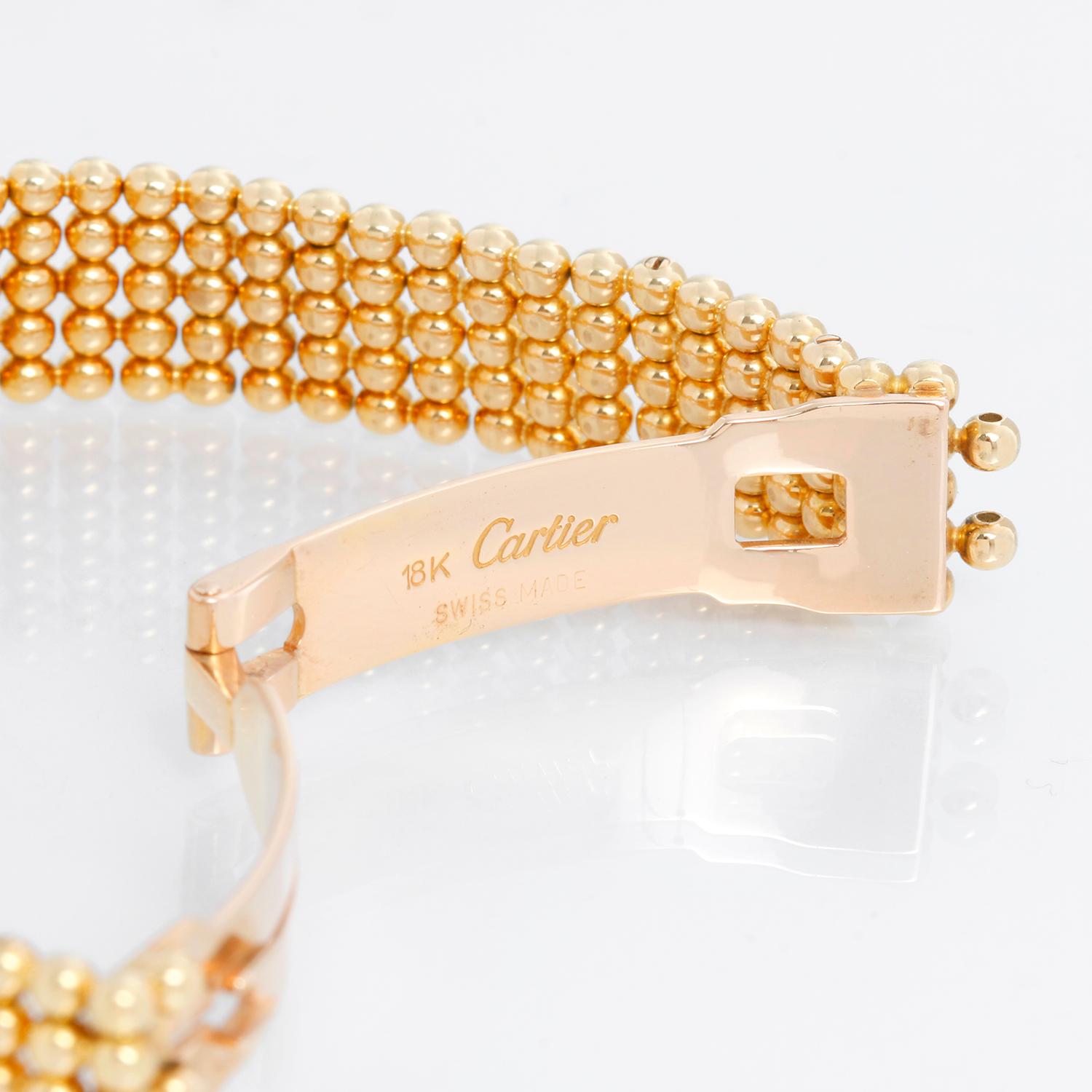 Cartier: 18 Karat Gelbgold Damen-Colisee-Diamant-Uhr 3