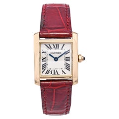 Cartier 18k Yellow Gold Ladies Tank Francaise Watch