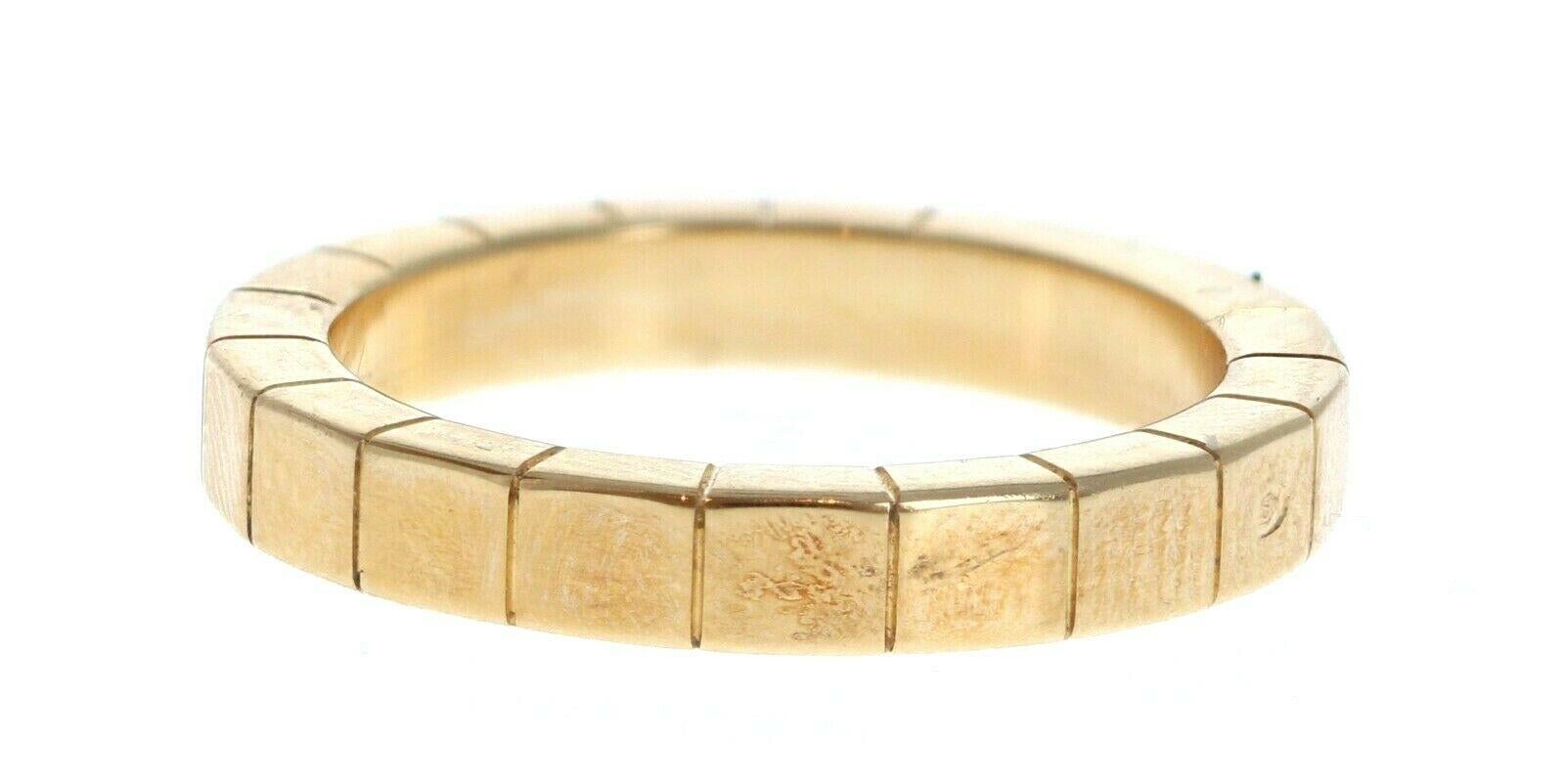 Cartier 18k Yellow Gold Lanières Band 5.4g Size 48

For sale is a cartier Lanieres ring 
The ring is a size 48 US size 4.5
 Perfect worn day or night.
 Get this stunning ring now!



Metal: 18k yellow gold
     
Hallmark: 750 48 'serial #'

Size: eu