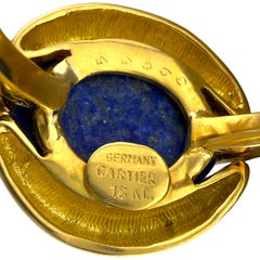 Cartier 18K Yellow Gold Lapis Lazuli Ring