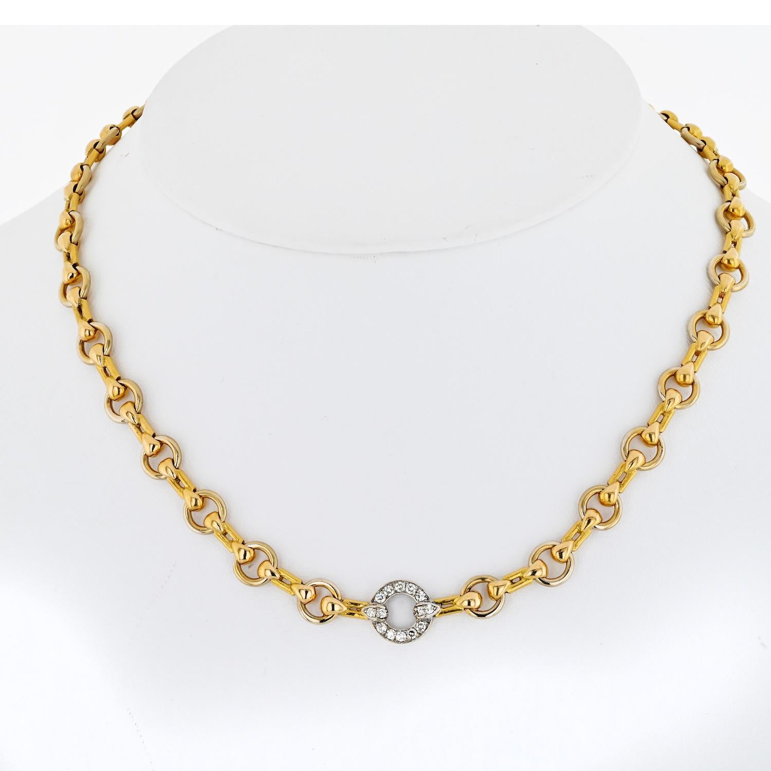 Indulge in the timeless allure of this Vintage Cartier 18K Yellow Gold 16-inch Chain, a classic piece that seamlessly combines luxury with everyday wearability. Crafted with precision, the 44 grams of 18K yellow gold evoke a sense of enduring