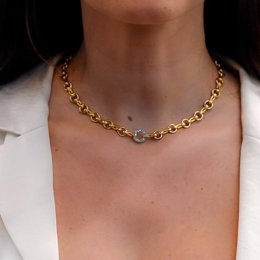 Cartier, collier à maillons de 16 pouces en or jaune 18 carats en vente 2