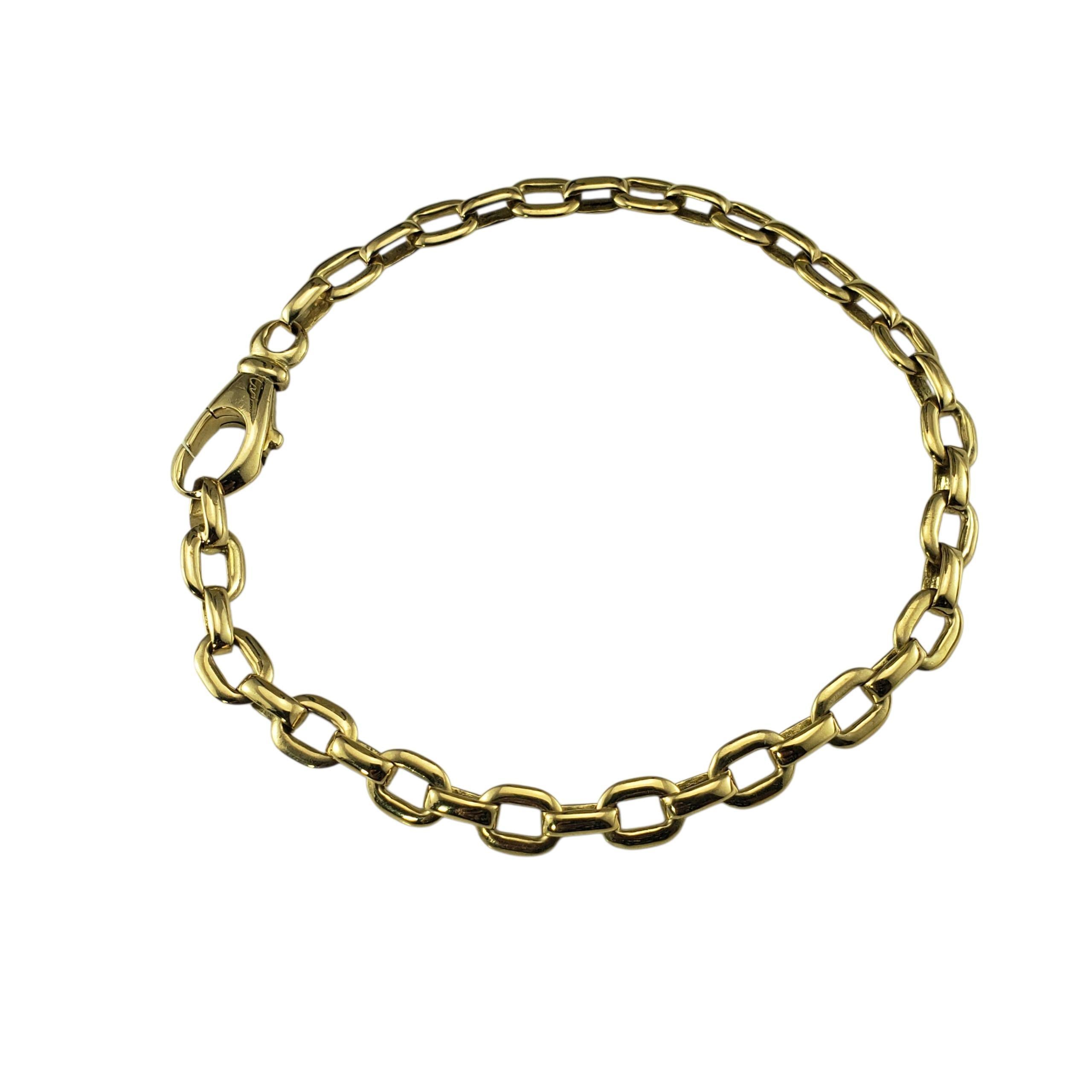 Bracelet à maillons en or jaune 18K de Cartier avec boîte et certificat  #23083 Bon état - En vente à Washington Depot, CT