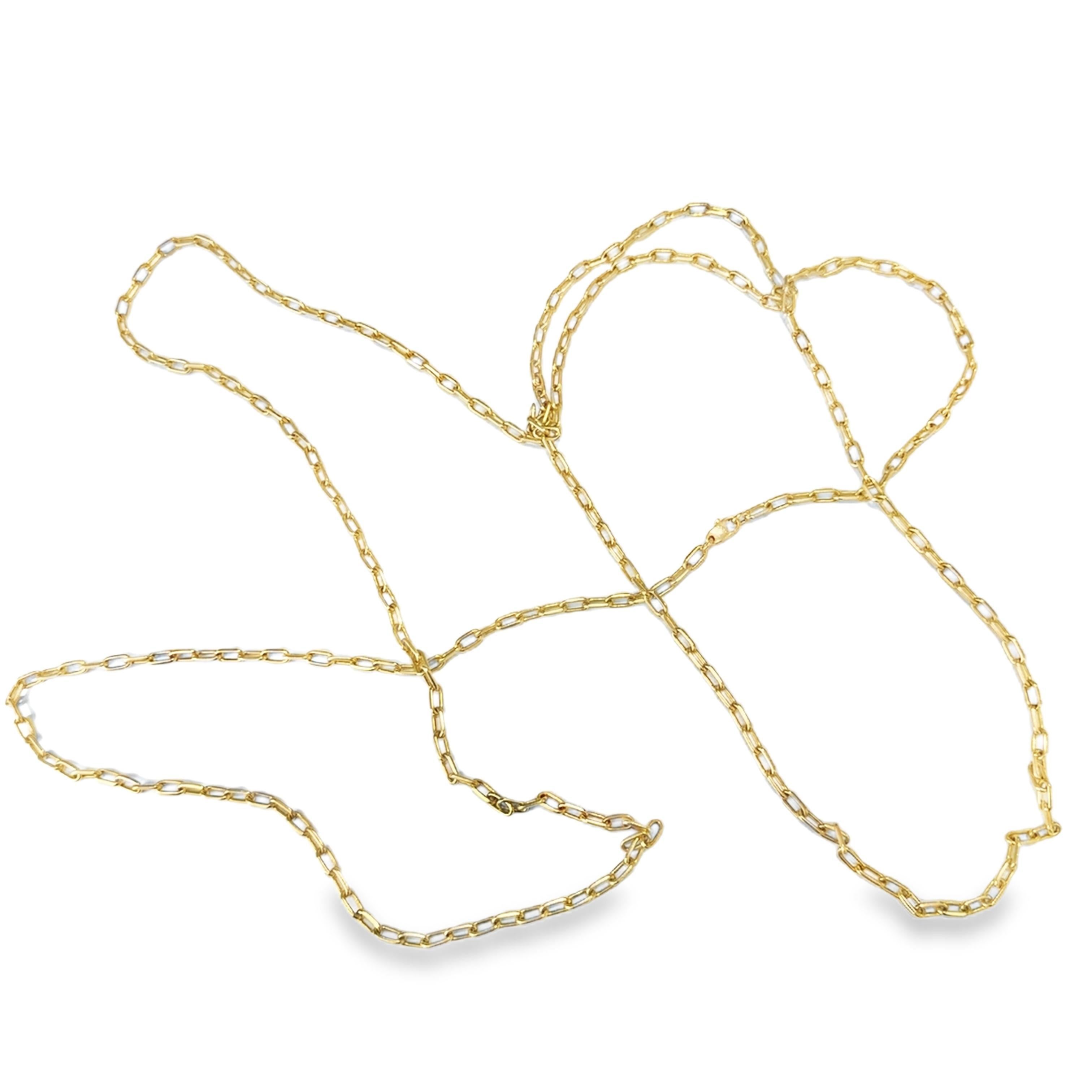 Women's Cartier 18K Yellow Gold Long Chain Necklace