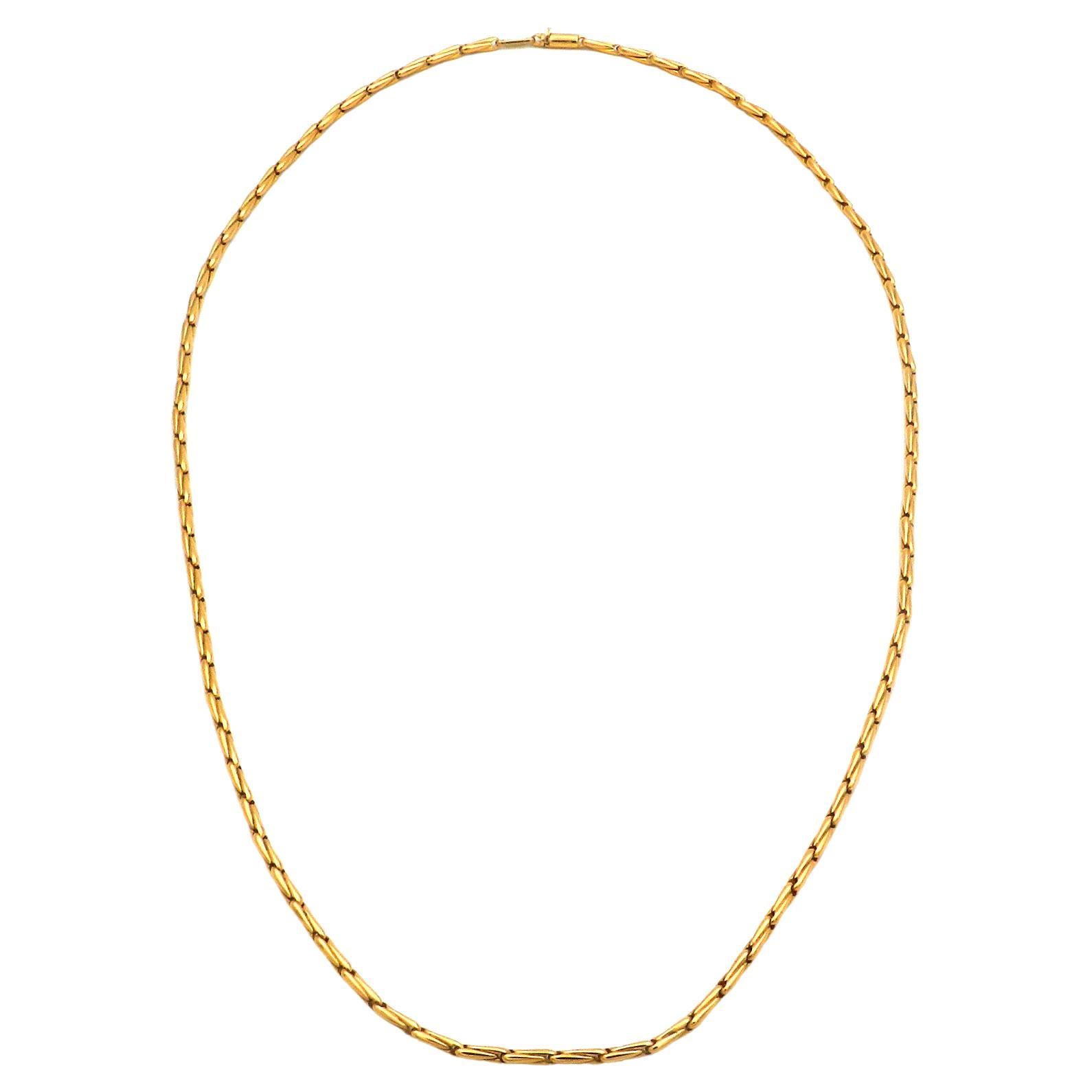 Cartier 18K Yellow Gold Long Chain Necklace