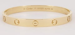 CARTIER  18K Yellow Gold LOVE Bracelet 17