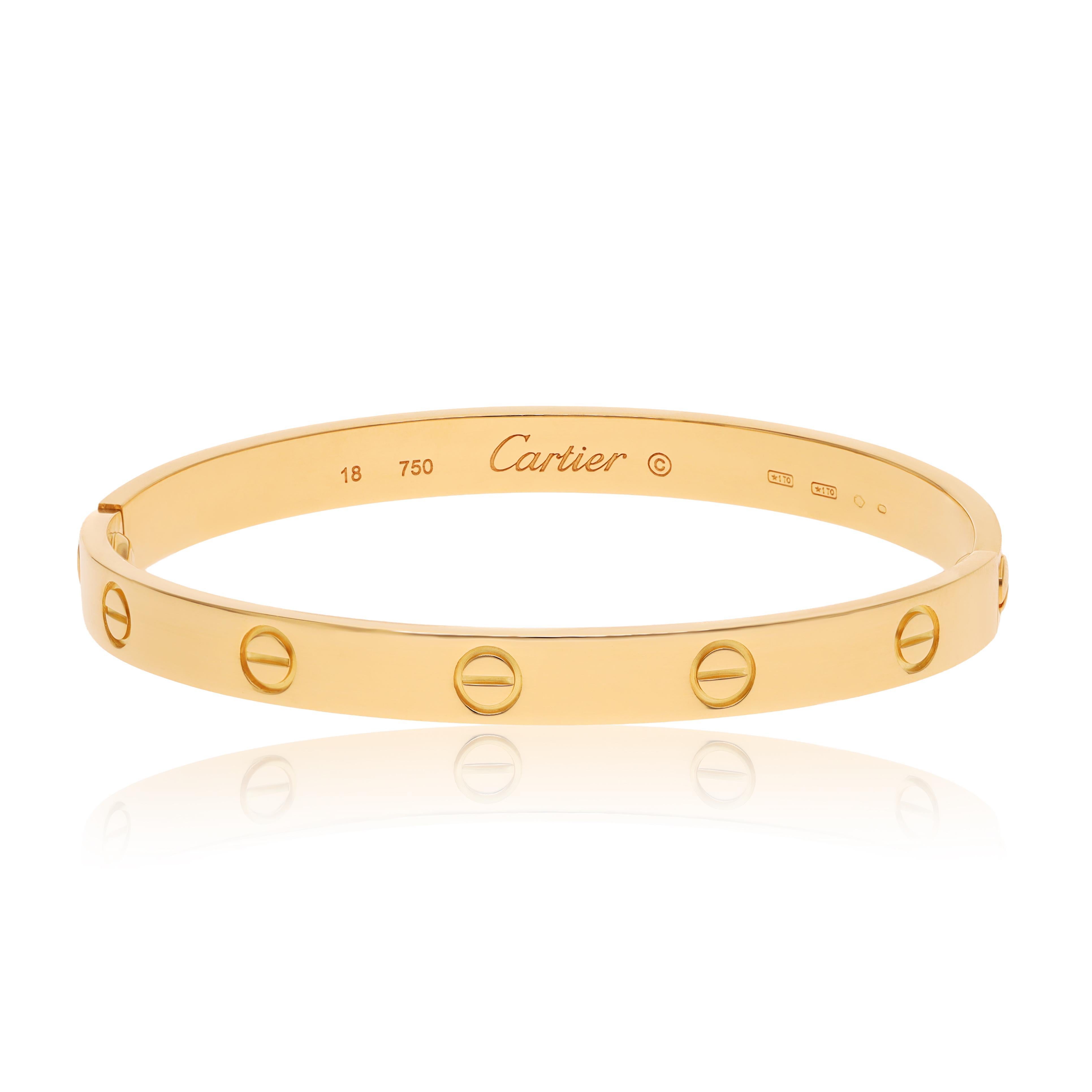 CARTIER Bracciale dell'amore in oro giallo 18 carati