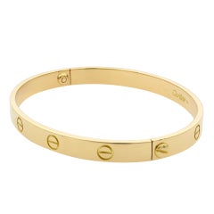 Cartier Pulsera Amor Oro Amarillo 18 Kilates Estilo Antiguo
