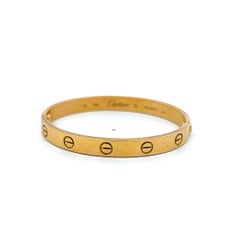 Cartier 18K Yellow Gold Love Bracelet Size 16
