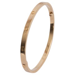 Used CARTIER 18k yellow gold LOVE Bracelet Small Model Size 16