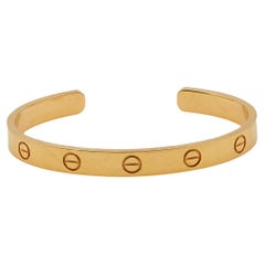 Cartier 18k Yellow Gold Love Cuff Bracelet