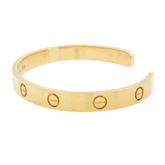 Cartier 18K Yellow Gold Love Cuff Bracelet