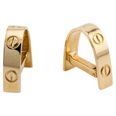 Cartier 18K Yellow Gold Love Cufflinks