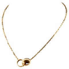 Cartier 18k Yellow Gold Love Necklace w/ 0.22 cts Diamonds Original Pouch