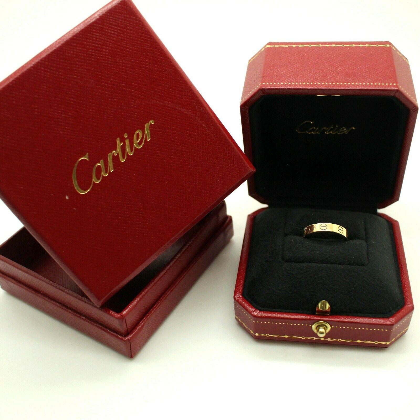 Cartier 18 Karat Yellow Gold Love Ring In Excellent Condition In Los Angeles, CA