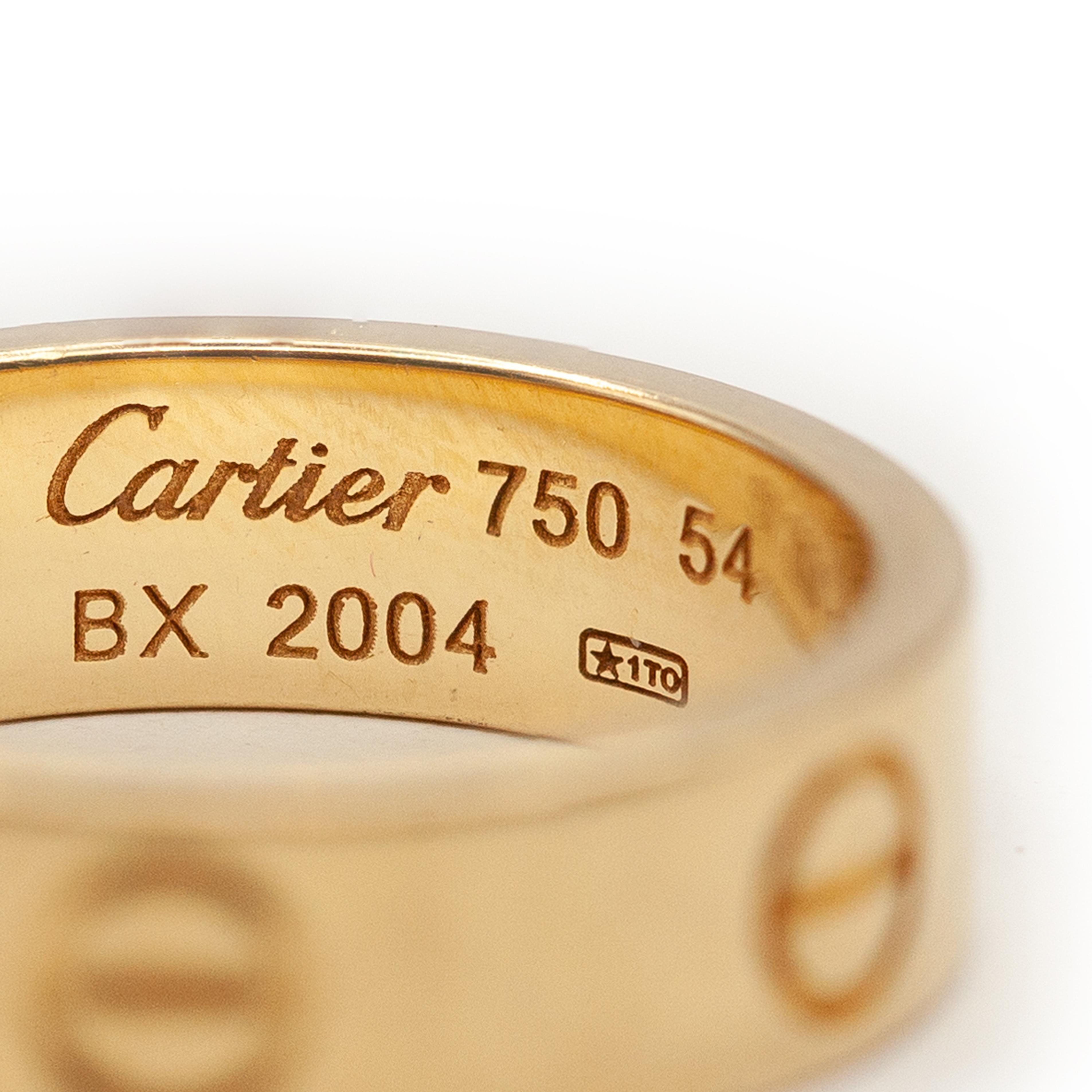 Cartier 18K Yellow Gold Love Ring Damen im Angebot