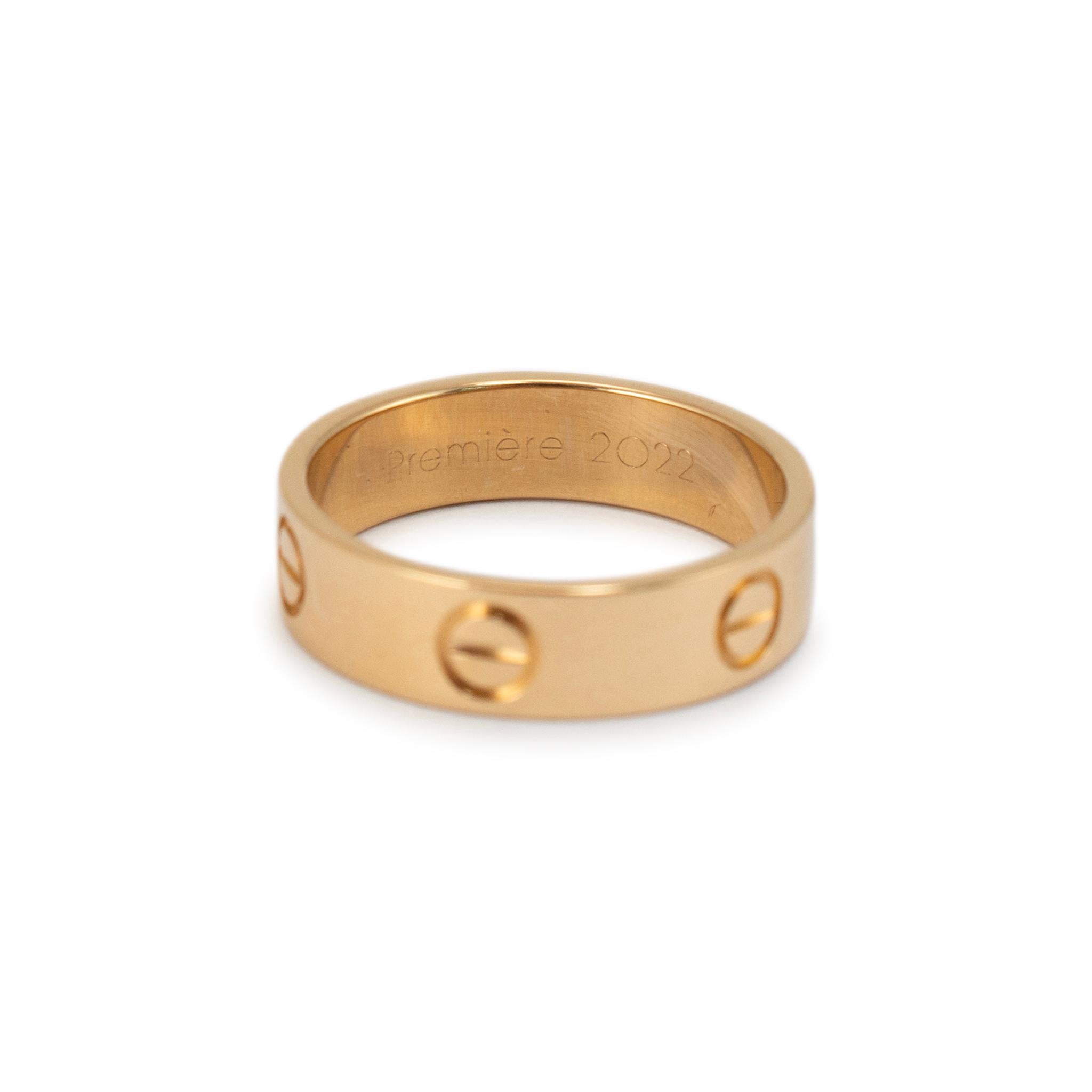 Cartier 18K Yellow Gold Love Ring 2