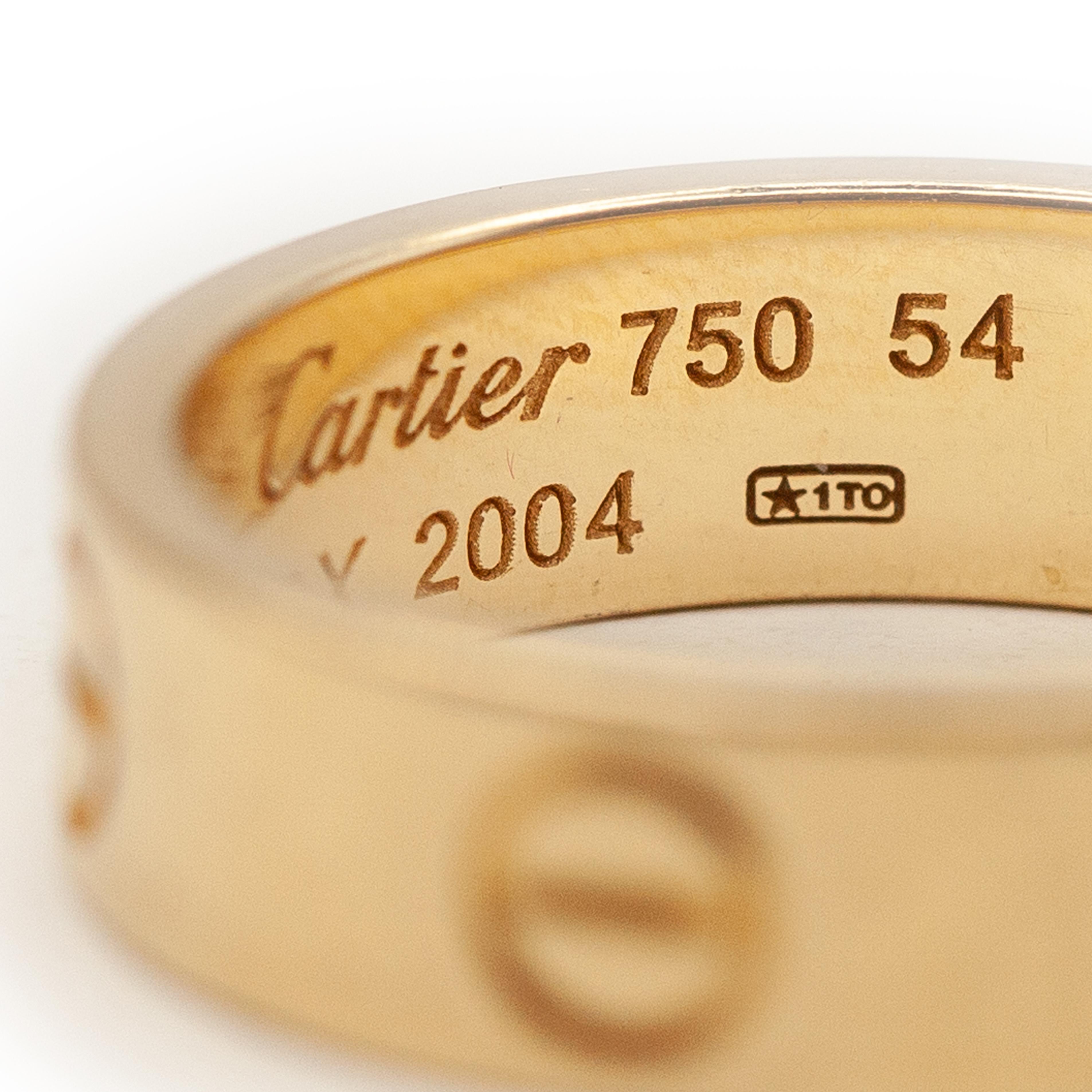Cartier 18K Yellow Gold Love Ring im Angebot 1