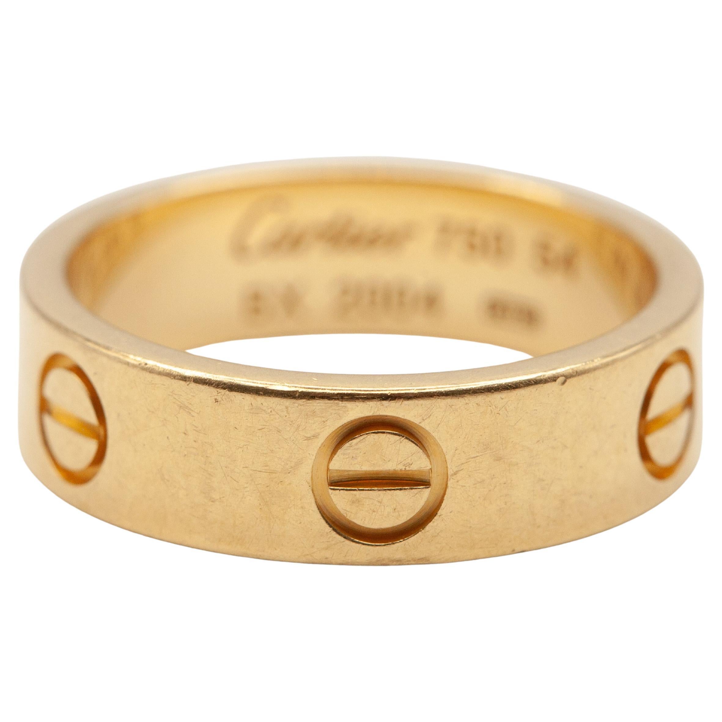 Cartier 18K Yellow Gold Love Ring